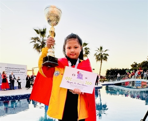 越南在世界青少年快棋和闪电棋锦标赛中夺得1枚金牌